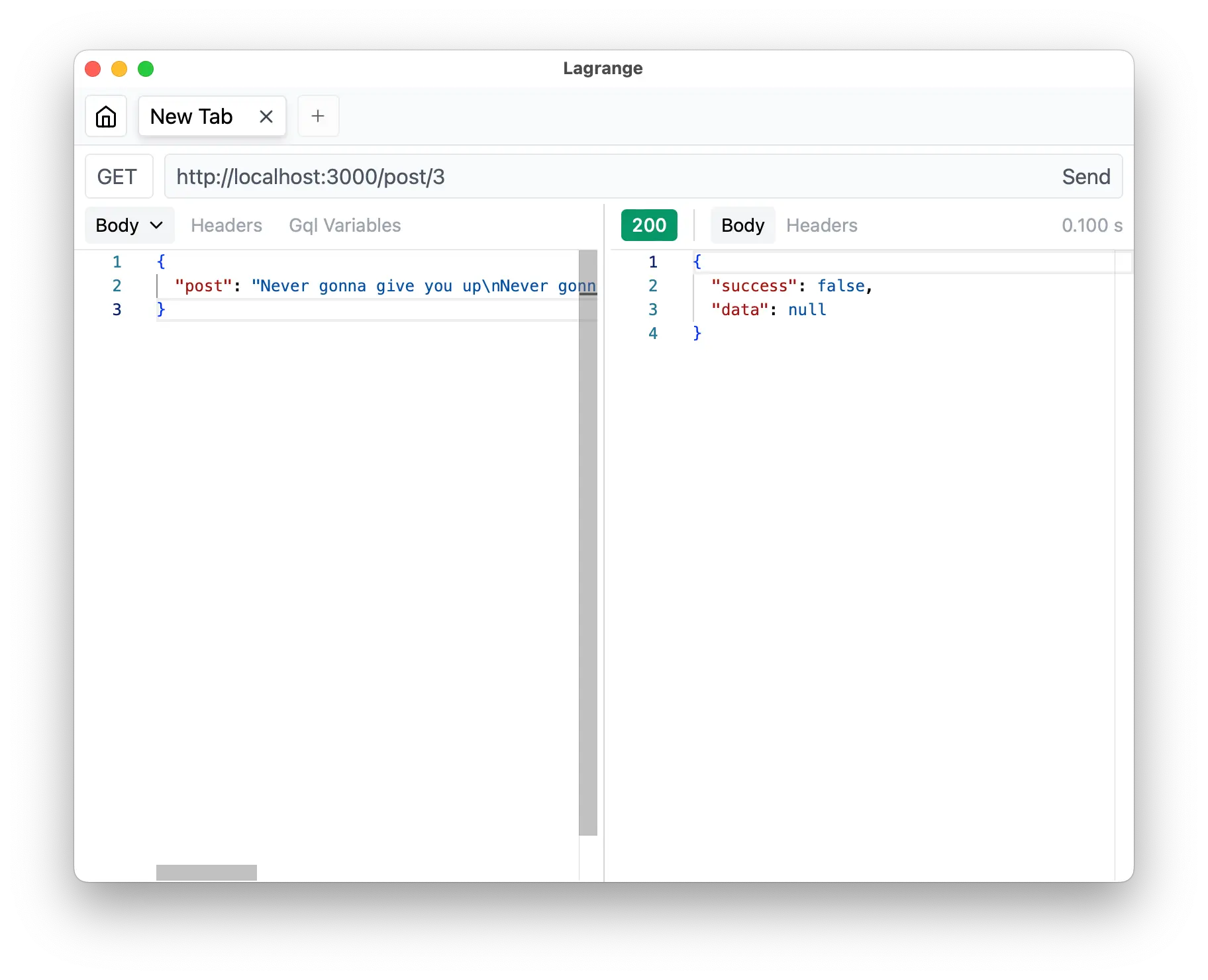 使用 Rest Client 通过 ID 获取帖子但失败