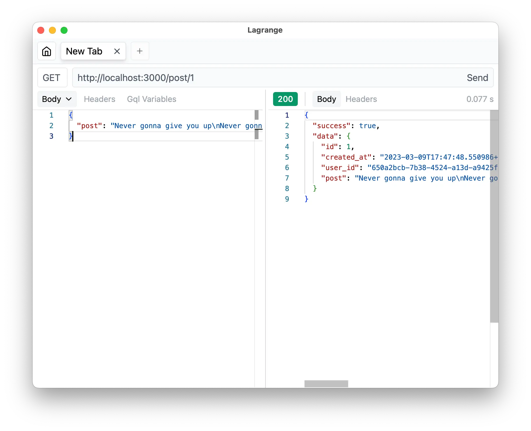 使用 Rest Client 通过 ID 获取帖子